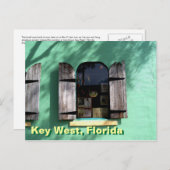 Key Limon Pie Key West Florida Window Postcard Kun Postkarte (Vorne/Hinten)