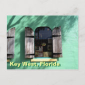Key Limon Pie Key West Florida Window Postcard Kun Postkarte (Vorderseite)