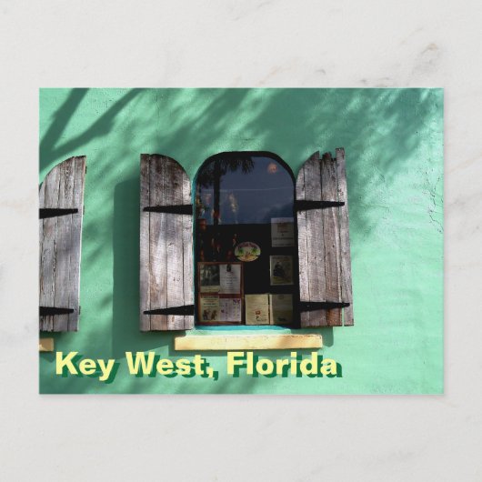 Key Limon Pie Key West Florida Window Postcard Kun Postkarte (Vorderseite)