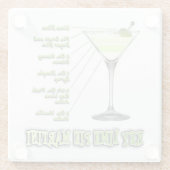 Key Limon Pie Martini Cocktail Recia Art Untersetz Glasuntersetzer (Rückseite)