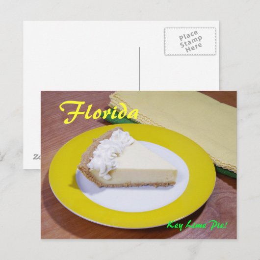 Key Limon Pie Postkarte (Vorne/Hinten)