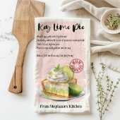 Key Limon Pie Recipe Personalisiert Geschirrtuch