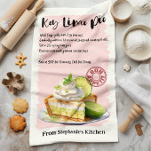Key Limon Pie Recipe Personalisiert Geschirrtuch