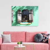 Key Limon Pie Window Key West Florida Wrapped Canv Leinwanddruck (Insitu (Wohnzimmer))