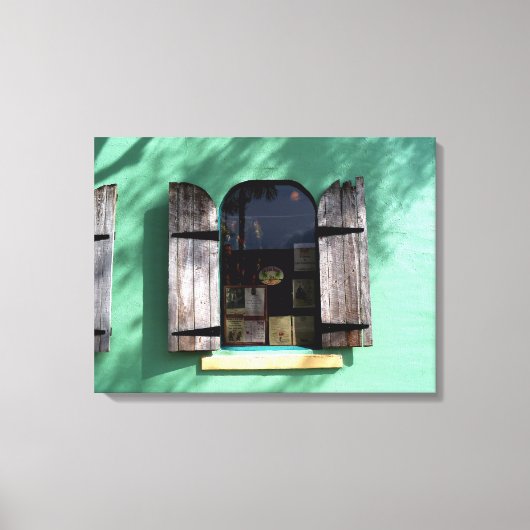 Key Limon Pie Window Key West Florida Wrapped Canv Leinwanddruck (Vorderseite)