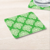 Key Limon Southern Hütte Damask Rechteckiger Pappuntersetzer (angewinkelt)