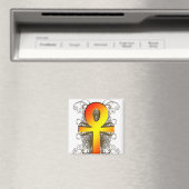"Key of Life (Ankh)" im Gold Magnet (In Situ (Geschirrspüler))