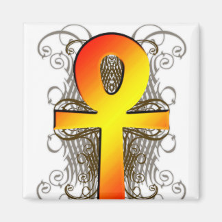 "Key of Life (Ankh)" im Gold Magnet