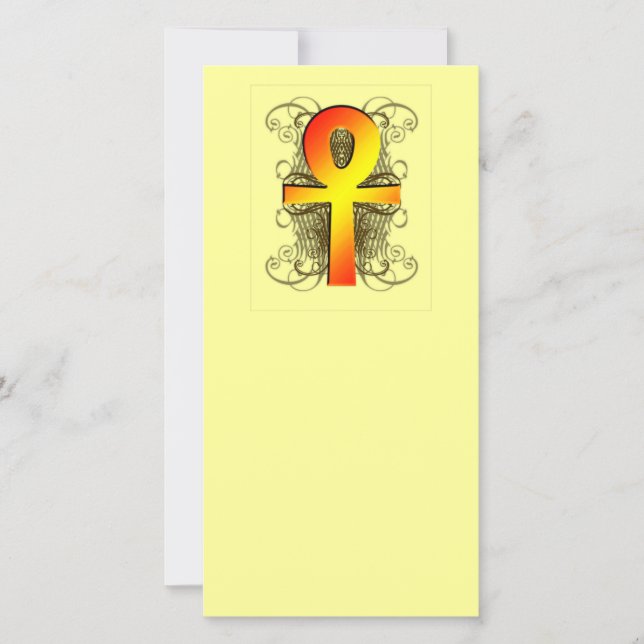 "Key of Life (Ankh)" in Gold-Lesezeichen (Vorderseite)