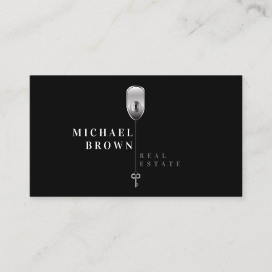Key Realtor Real Anwesen Visitenkarte (Vorderseite)