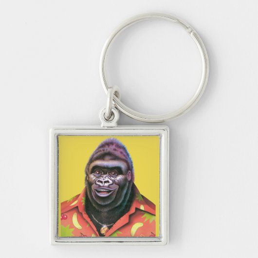 "Key Ring Vain Gorilla Design" Schlüsselanhänger (Vorne)