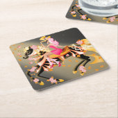 Key to Madness Square Coaster Rechteckiger Pappuntersetzer (angewinkelt)