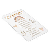 Key to Serenity Magnet - Inspirational Gedicht Des (Rechte Seite)