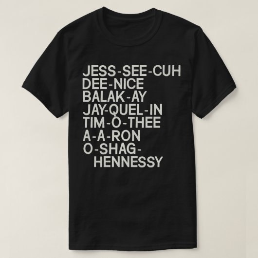 Key und Peele Substitute Teacher Names T-Shirt (Design vorne)