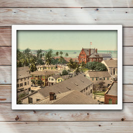 Key West 1900 Historic Color Foto Poster