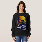 Key West 2023 Florida Sunset Beach Retro_1 Sweatshirt (Vorne ganz)