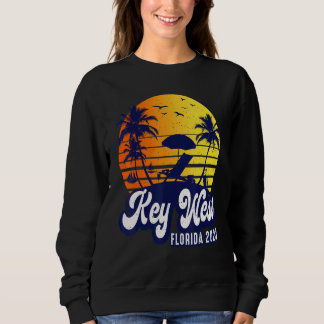 Key West 2023 Florida Sunset Beach Retro_1 Sweatshirt