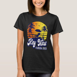 Key West 2023 Florida Sunset Beach Retro_1 T-Shirt