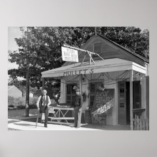 Key West Bait Shop, 1938 Poster (Vorne)