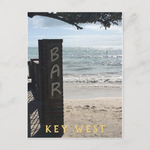 Key West Beach und Bar Foto Postkarte