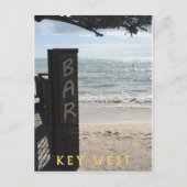 Key West Beach und Bar Foto Postkarte (Vorderseite)