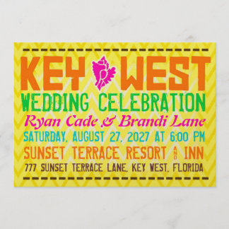 KEY WEST-Bestimmungsort-Einladung Einladung