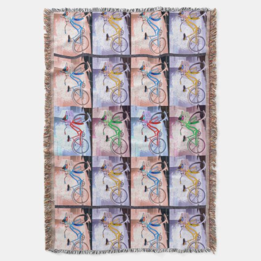 Key West Bicycle Muster Decke (Vorderseite Vertikal)