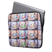 Key West Bicycle Muster Laptopschutzhülle (Vorderseite Links)