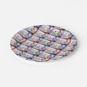 Key West Bicycle Muster Pappteller (Schrägansicht)