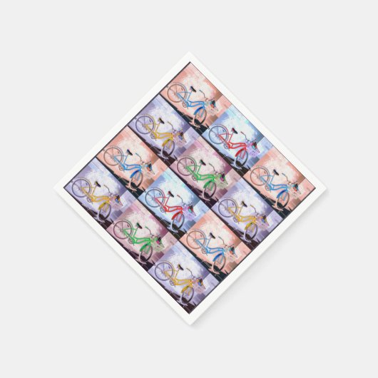 Key West Bicycle Muster Serviette (Ecke)