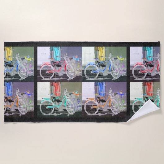 Key West Bicycle Strandtuch (Vorderseite)