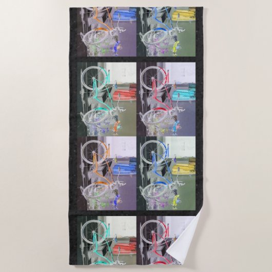 Key West Bicycle Strandtuch (Vorderseite)