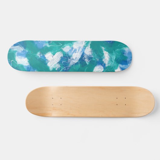 Key West Blue Half Pipe Skateboard (Horizontal)