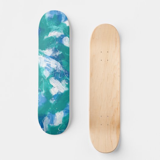 Key West Blue Half Pipe Skateboard (Vorderseite)
