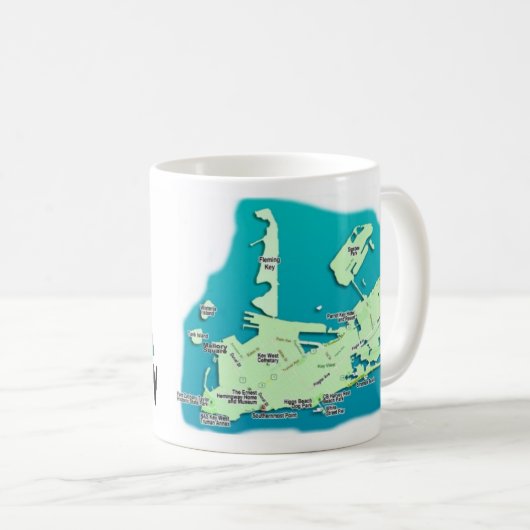Key West-Breite Kaffeetasse (VorderseiteRechts)