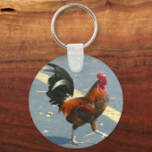Key West Chicken Schlüsselanhänger (Vorderseite)