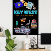 Key West Collage Poster (Heimbüro)