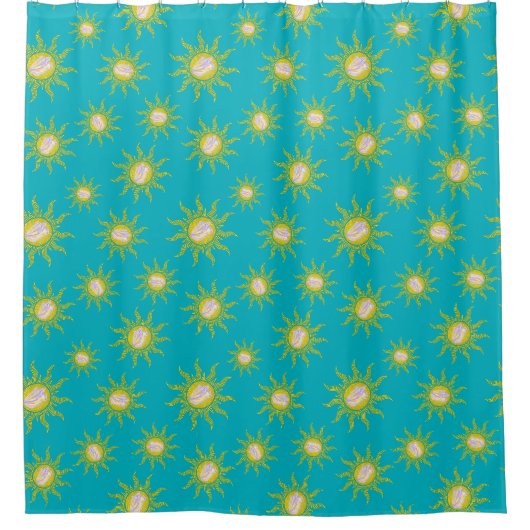 Key West Conch Republic Sun Summer Duschvorhang (Vorderseite)