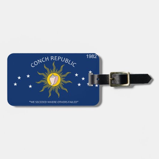 KEY WEST - CONCH REPUBLIK, FL GEPÄCKANHÄNGER (Vorderseite horizontal)