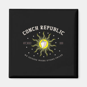 Key West Conch Republik Florida Scuby Angelgift Magnet