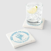 Key West (conch) Steinuntersetzer (Seitenansicht)