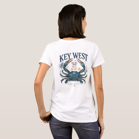 Key West, das ist das Leben! T-Shirt (Schwarz voll)