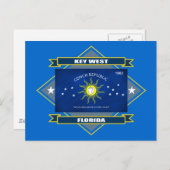 Key West Diamond Postkarte (Vorne/Hinten)