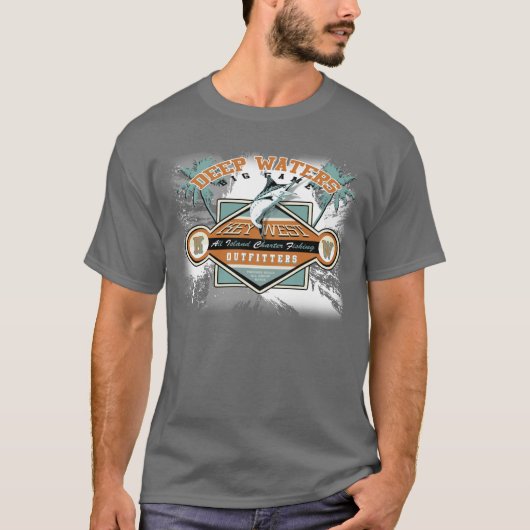 KEY WEST-FISCHEREI T-Shirt (Vorderseite)