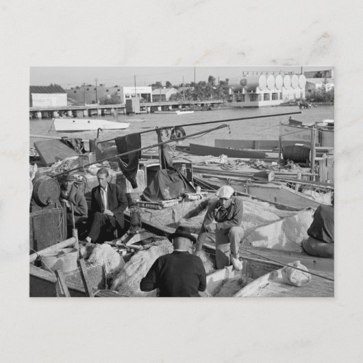 Key West Fishermen, 1930er Postkarte (Vorderseite)
