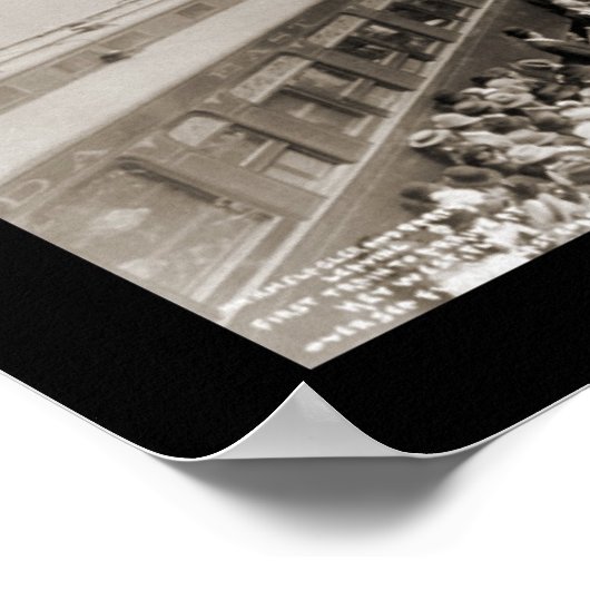 Key West FL 1st Zug Foto 1912 Poster (Ecke)