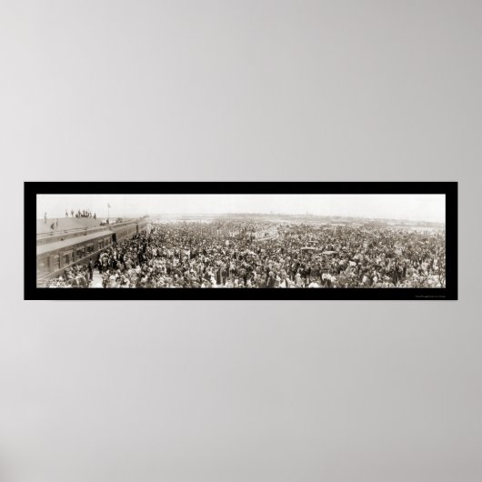 Key West FL 1st Zug Foto 1912 Poster (Vorne)