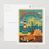 Key West FL Conch Republik Retro Postkarte (Vorne/Hinten)