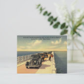 Key West FL Overseas Highway No Seckness 1940s Postkarte (Stehend Vorderseite)