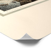 Key West FL Panorama Karte 1855 Poster (Ecke)